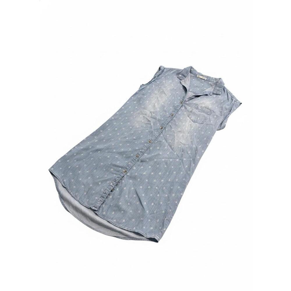 Maurices women’s denim roll sleeve Tank dress size large